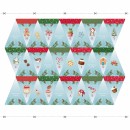 Gingerbread Bunting Col. 101 Blue/Multi (90cm) - Due May/June